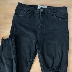 Free People Black Ripped Jeans (ON HOLD)